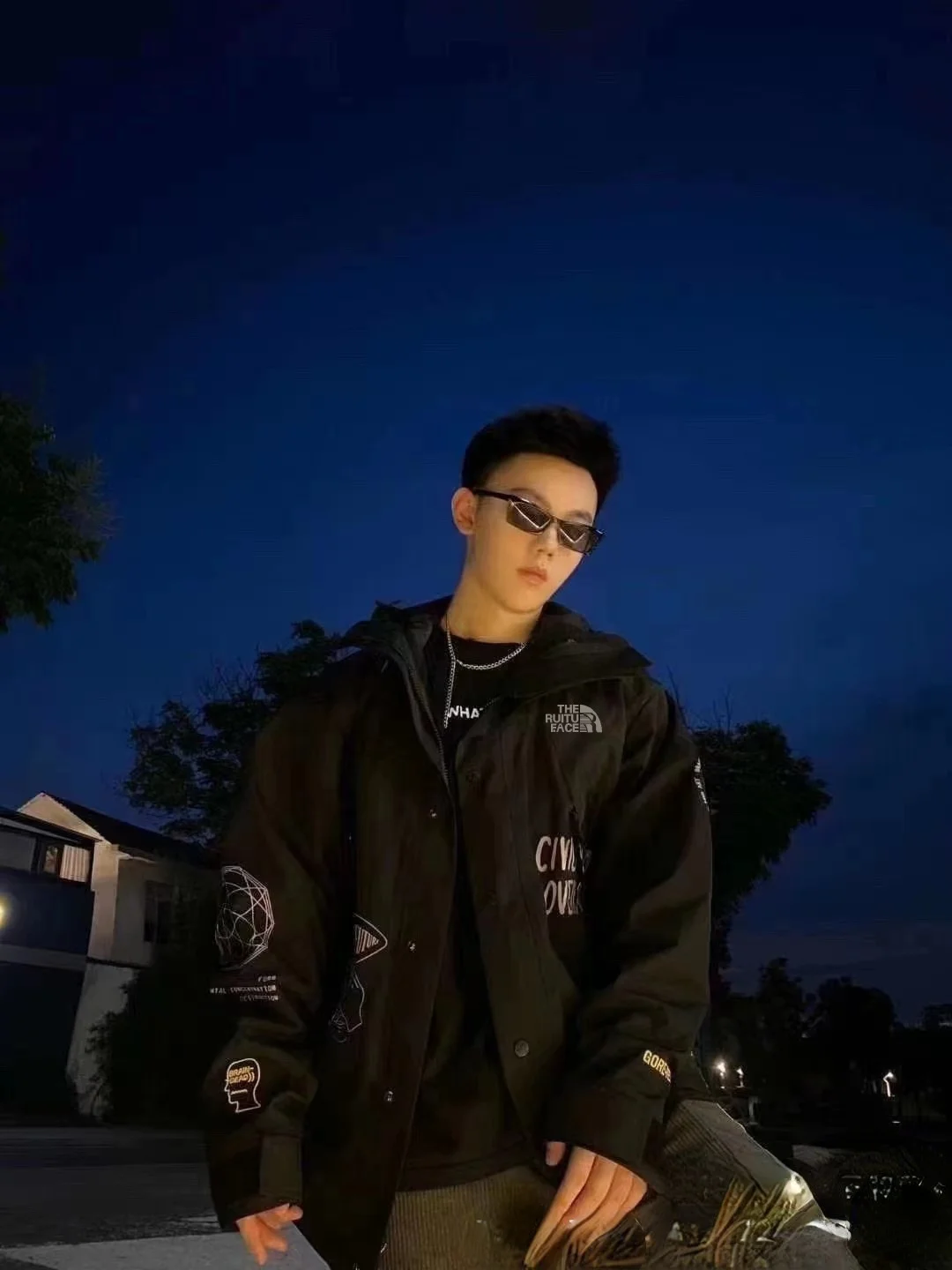 

Популярное одеяло с капюшоном, брендовые парки North, ветрозащитная водонепроницаемая куртка для пар, повседневные теплые куртки Brain Death, мужс...