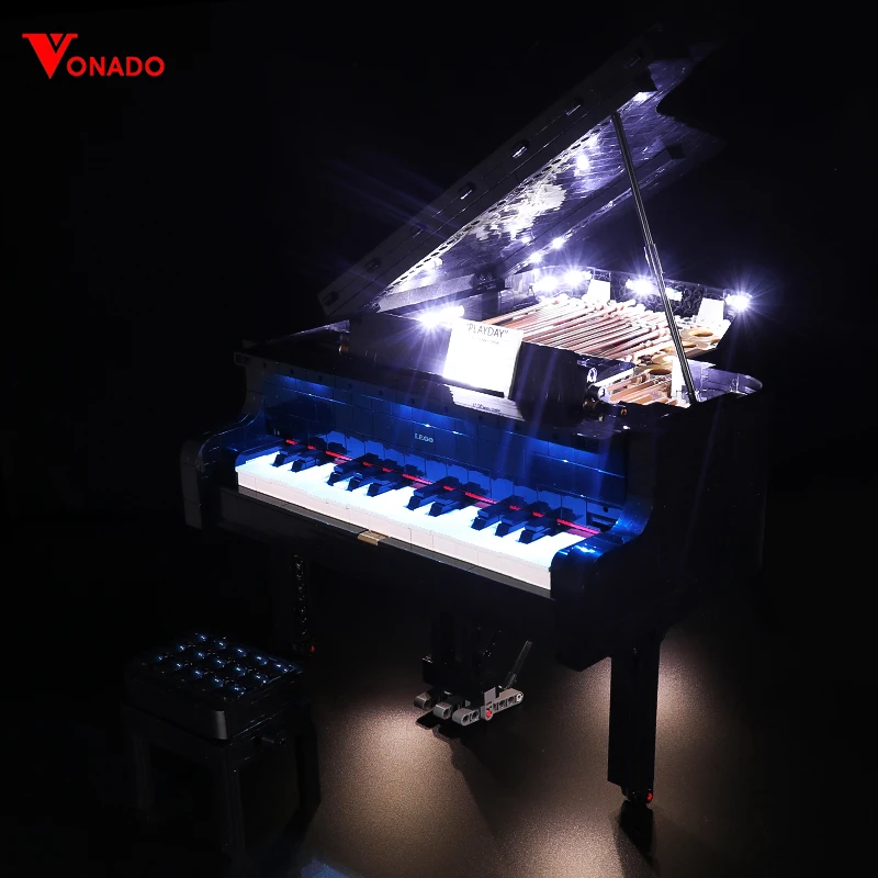 

Led Light Lighting Kit for 21323 for Grand Piano Bricks Toy ( Only Light Included ) Model Not Included