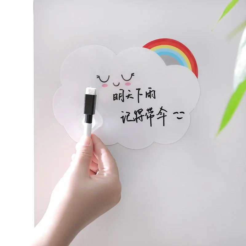 1 компл. Милая перезаписываемая доска для сообщений с ручкой наклейка