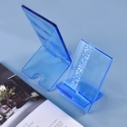 Кристалл эпоксидная смола, форма держатель для мобильного телефона поделки инструмент для литья держатель планшета мобильный телефон подставка силиконовая форма