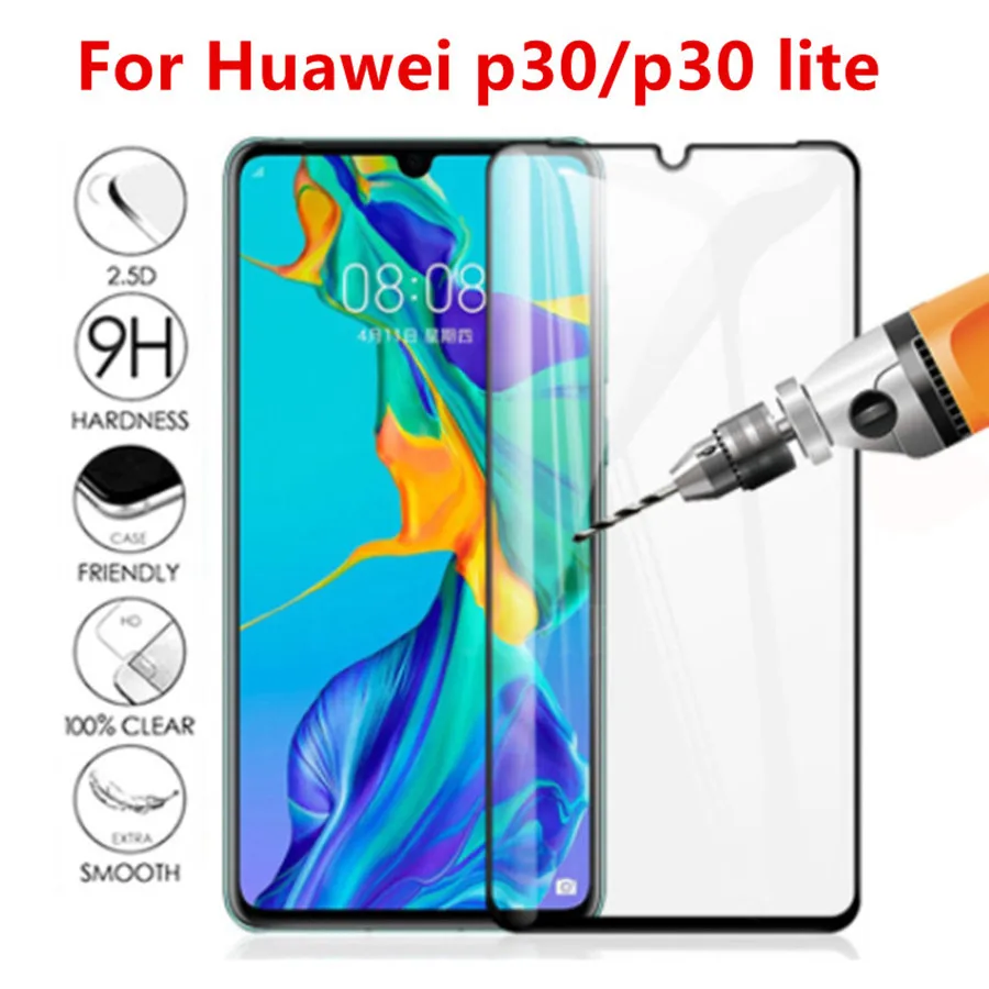 Закаленное стекло для Huawei p30lite p30 light полное покрытие Защитная пленка экрана P30 Light