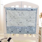 Подвесная сумка для хранения детской кроватки, многофункциональная муслиновая подвесная сумка для хранения детской кроватки, постельное белье, бампер для кровати