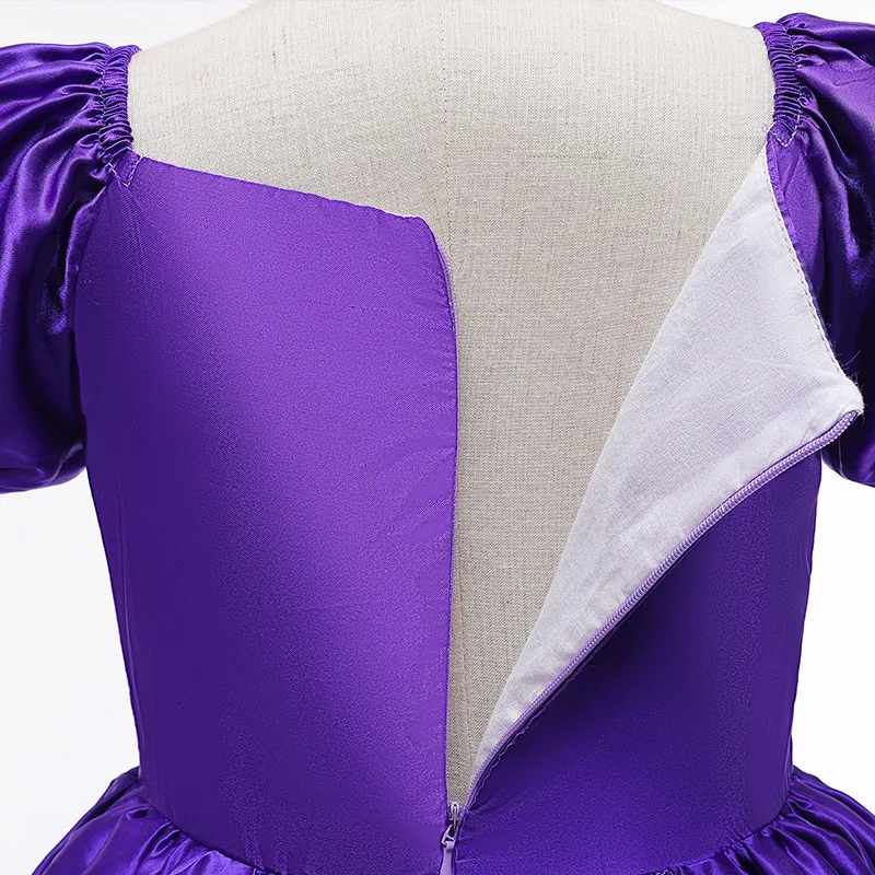 

Fancy Sofia Princess Dress Kids Halloween Party Sophia Cosplay Costume Purple Fluffy Girl Dresses Child Carnival Fairies Costume