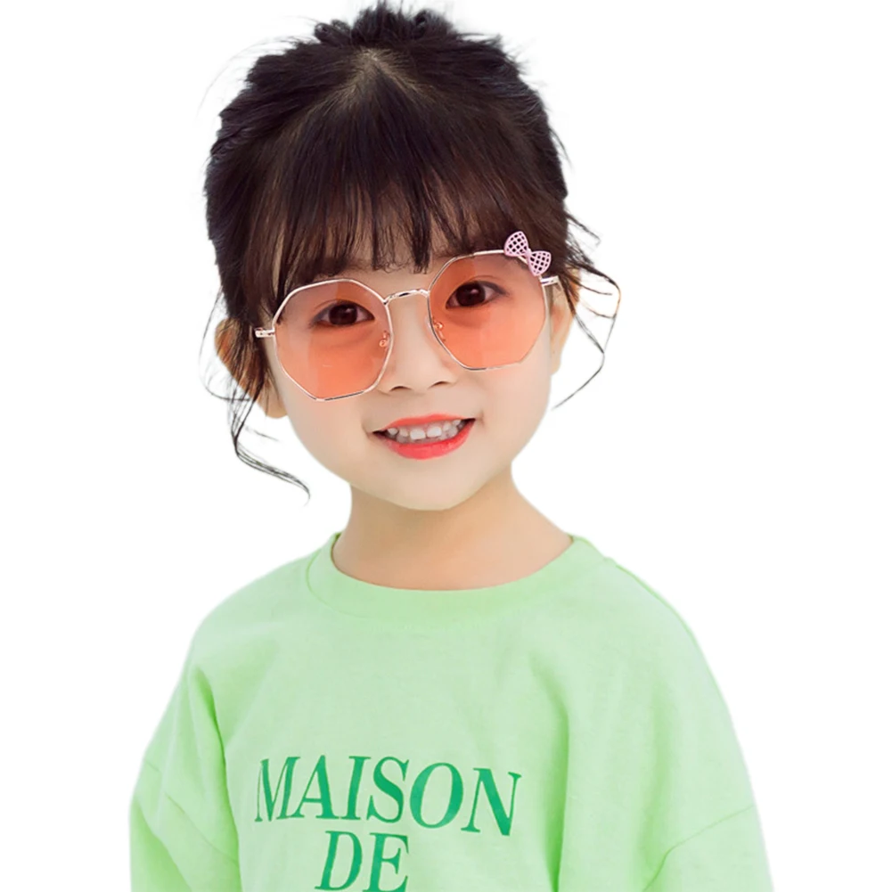Детские солнцезащитные очки унисекс с бантом модные для фотосъемки на открытом