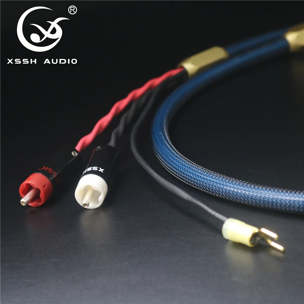 XSSH 4 сердечник из чистой меди бескислородной покрытая серебром щит 2 до RCA