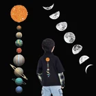 Аппликация с изображением планет и космоса, термоклейкие аппликации для одежды