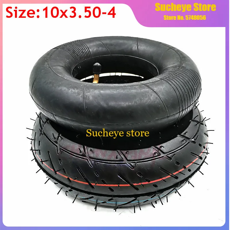 

High Performance Scooter Mini Moto Accessory 10x350-4 Tube Tire 10x3.50-4 Inner Tube Outer Tyre Mini Moto 10 Inch Wheel Tyre