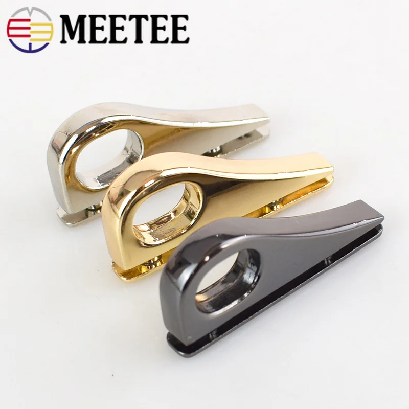 

2/4pcs Bag Side Clip Metal Buckles Bag Chain Snap Hooks Handbag Strap Handles Connector Bag Hanger Clasp DIY Leather Craft