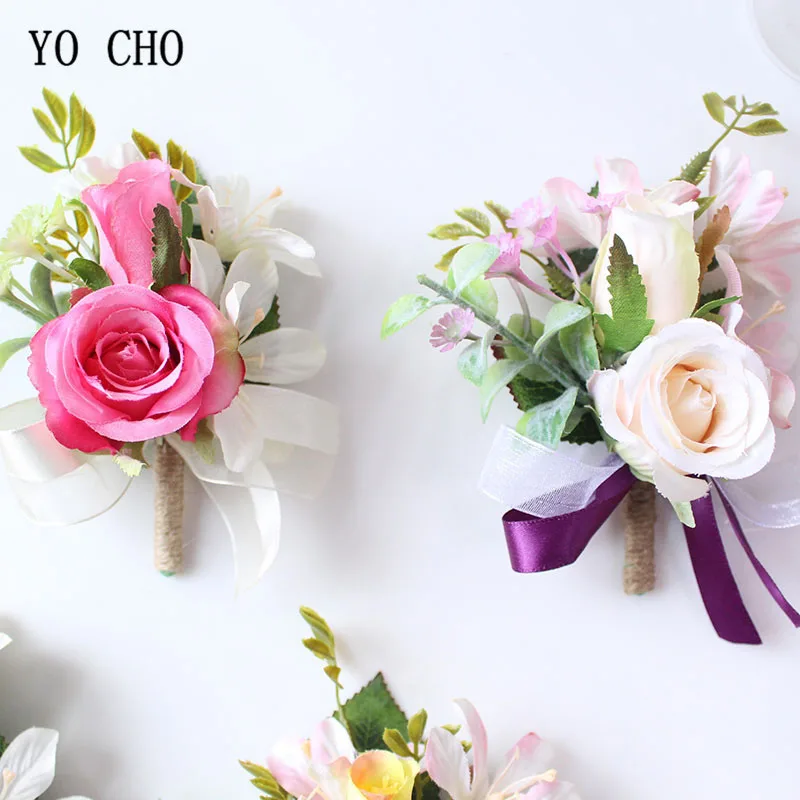Оптовая продажа дешевые искусственные цветы украшение для подружек невесты