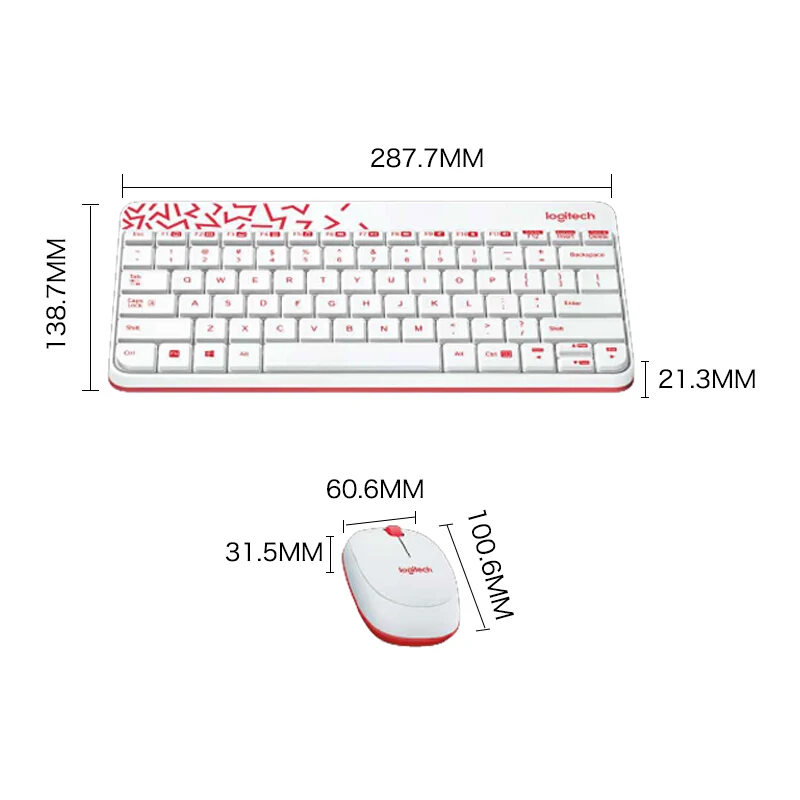 Беспроводная клавиатура и мышь Logitech MK240 комбинированная для настольного ПК
