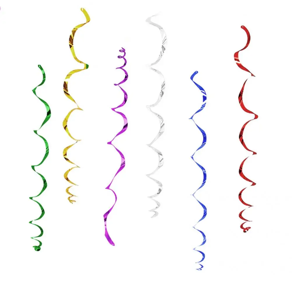 

PVC 1 Set Great Air Balloon Wrapping Ribbon Decor 15 Styles Spiral Ribbon Eco-friendly for Engagement