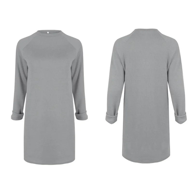 

2021 New Fashion Winter Autumn Womens Casual Long Sleeve Jumper Turtleneck Sweaters Dress