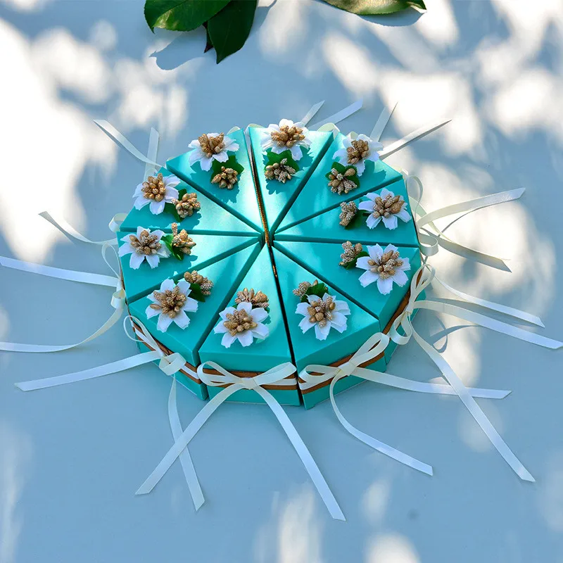 

10pcs/Lot Cake Cookie Chocolate Boxes Packaging Party Favors For Kids Birthday Girl Christening Decoration Gift Cardboard Boxes