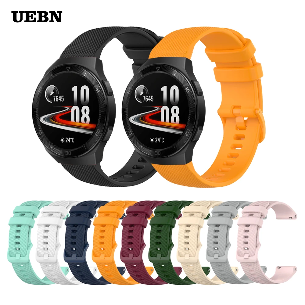 

UEBN Sport Silicone strap for Huawei Watch GT 2e Bracelet for Watch GT 2 & HONOR Magic 2 42mm 46mm Watchbands Correa ремешок