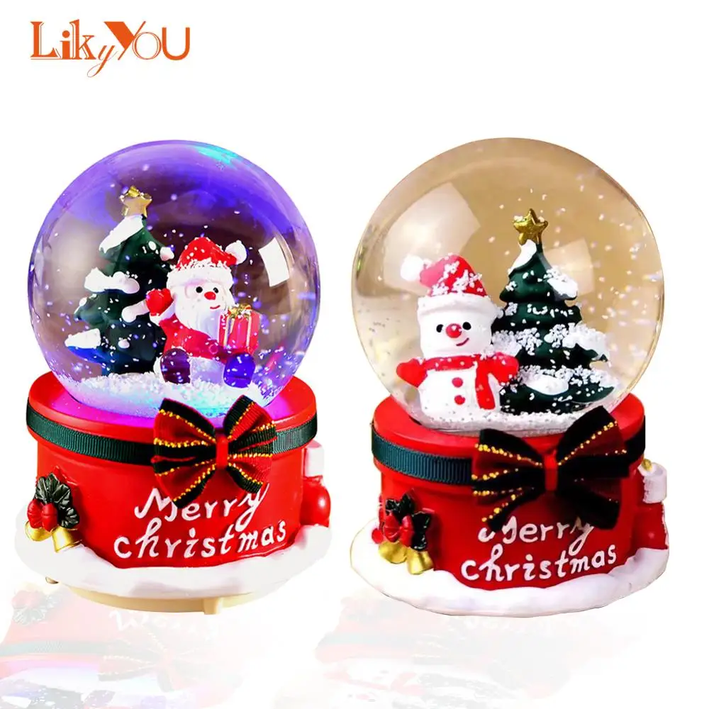 Рождественские шары с музыкальными водяными шарами ручной работы поделки для