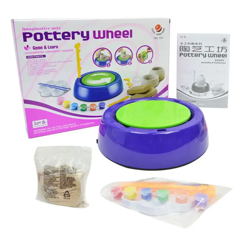 Мини для поделок керамические ручной работы гончарный круг машины маленьких