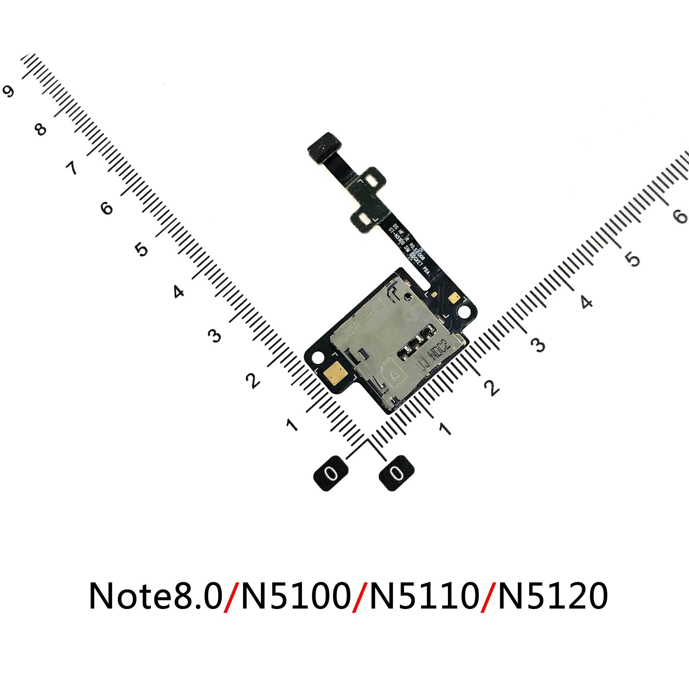 Разъем для считывателя SIM-карт гнездо гнезда памяти гибкий кабель Samsung N5100 N5110 N5120