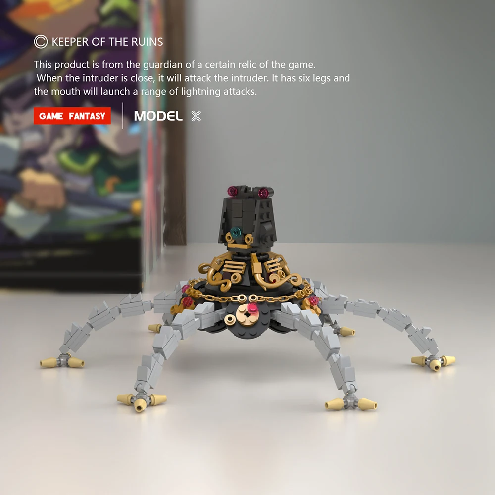 Конструктор MOC Guardian разведчик помятый храм воины Сталкеры игровая фигурка монстр