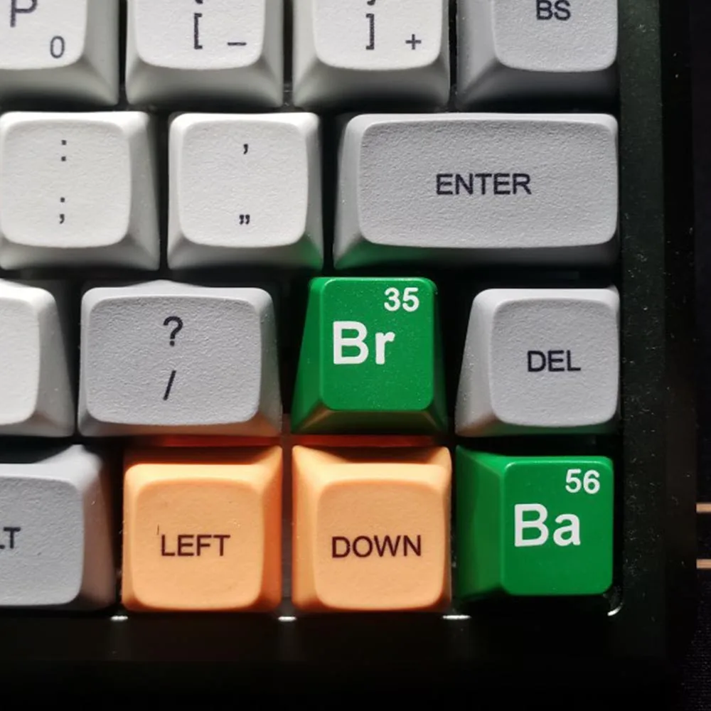 2 шт. с принтом во все тяжкие Br Ba дизайн зеленый ключ Кепки s для Cherry Mx