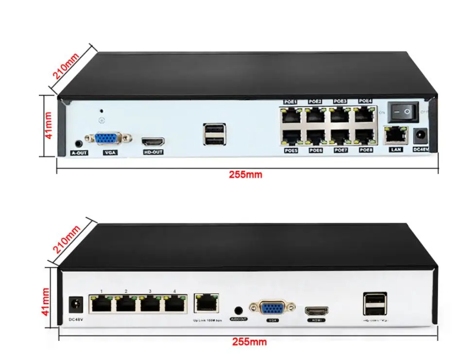 Металлическая камера видеонаблюдения серый 4K 8 м 5 Мп IMX335 H.265 + 5-кратный зум IP66 ONVIF
