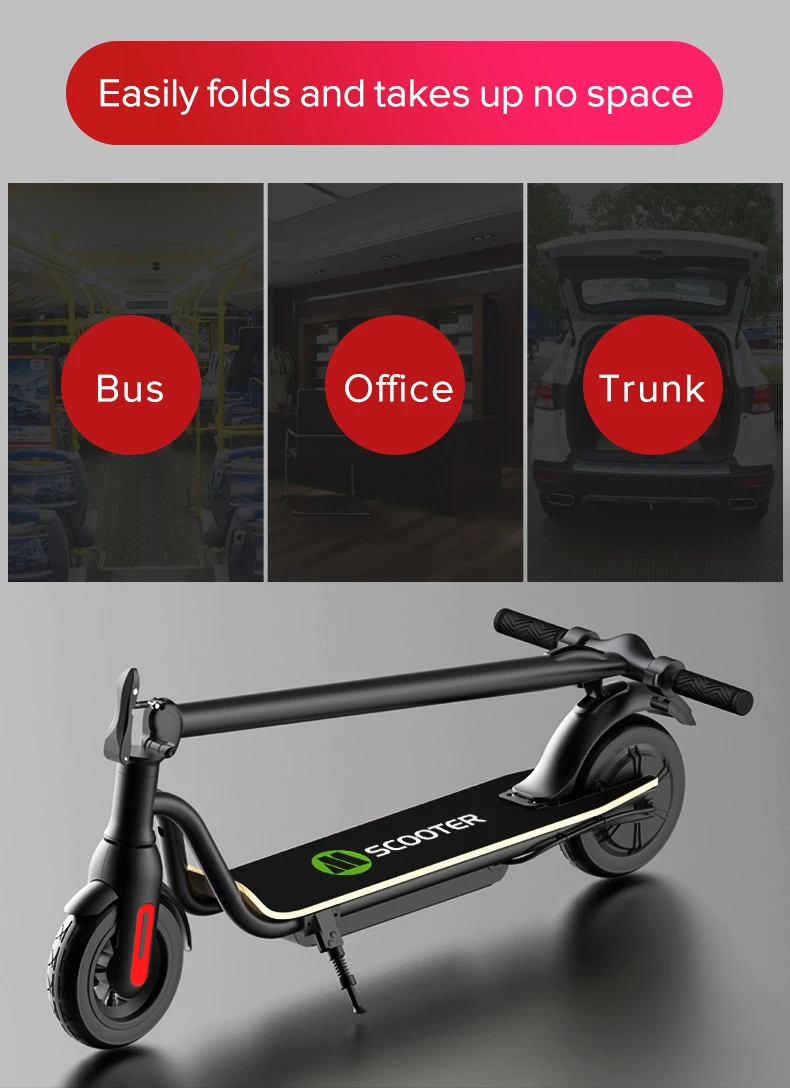 Электрический скутер Смарт 2 колеса ЖК-экран дисплей Складной электрический
