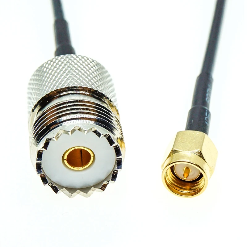 

SMA MALE to SO239 UHF Female Coax RF RG174 Cable Lot RF Jumper Pigtail