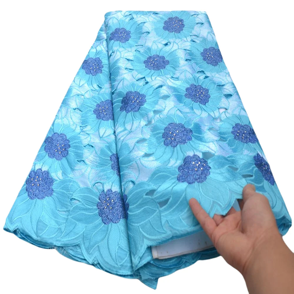 

High Quality Cotton Lace Fabric 2020 Latest Design Swiss Voile With Stone For Men Swiss Voile Lace In Switzerland mv485