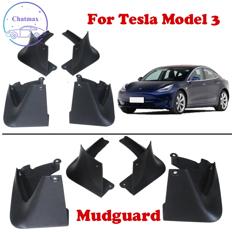 

4 шт. ABS передний и задний защитный чехол для крыла для Tesla модель 3 2016 2017 2018 2019 2020 автомобиля Брызговики, защита от грязи, брызговики