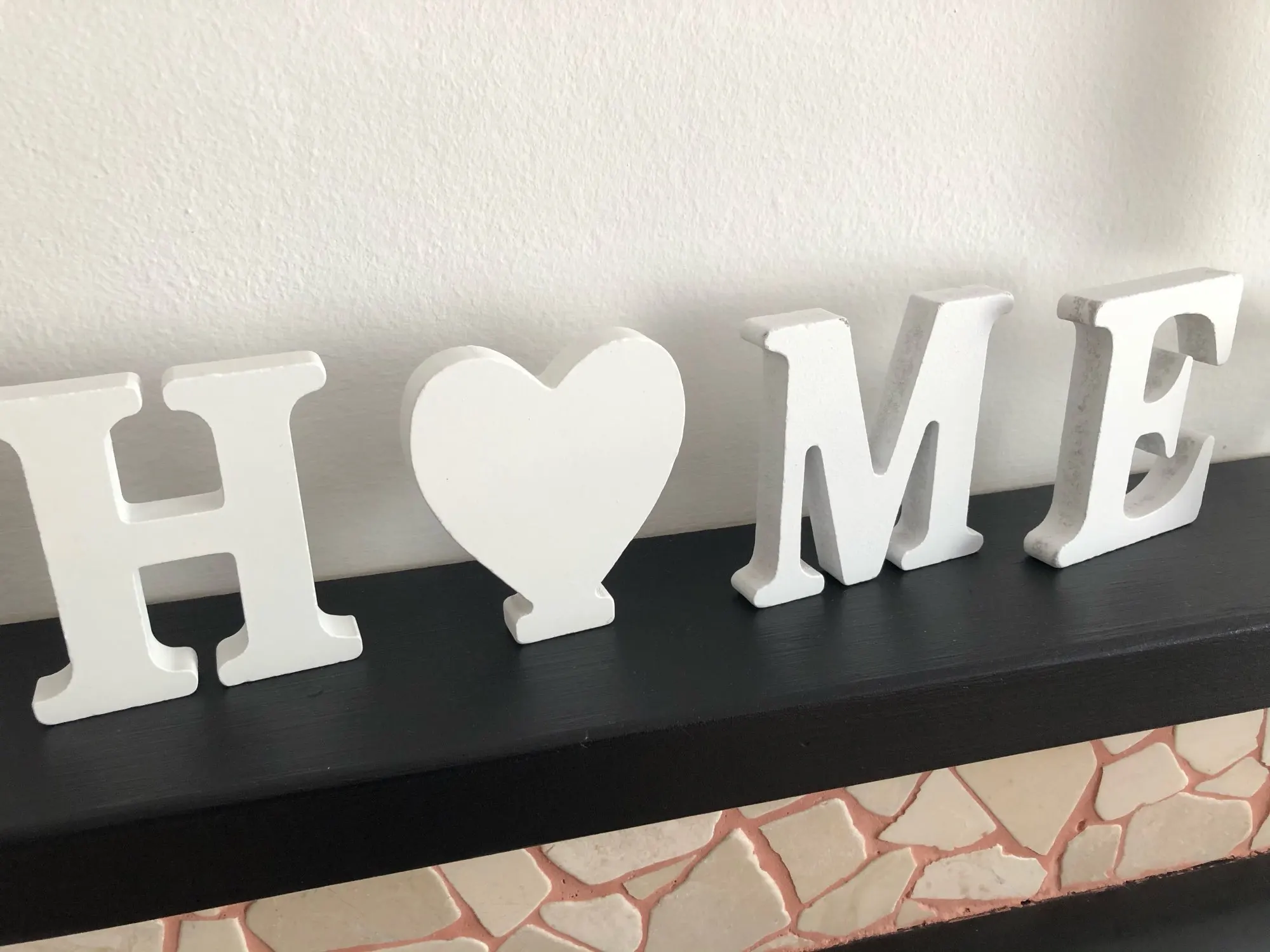 

1pc 10CMX10CM White Wooden Letter English Alphabet DIY Personalised Name Design Art Craft Free Standing Heart Wedding Home Decor