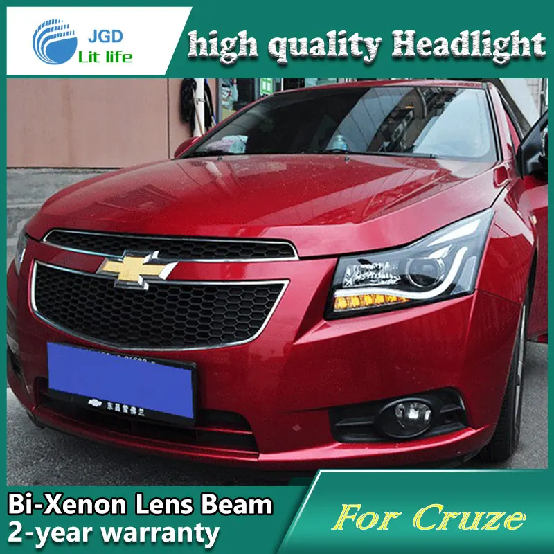 Car Styling Head Lamp case for Chevrolet Cruze Headlights LED Headlight DRL Lens Double Beam Bi-Xenon HID Accessories | Автомобили и