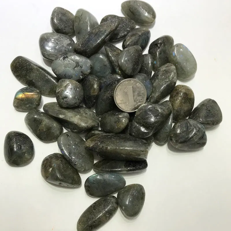 Прямая поставка 100 г натурального Лабрадорита кристаллического камня гравия