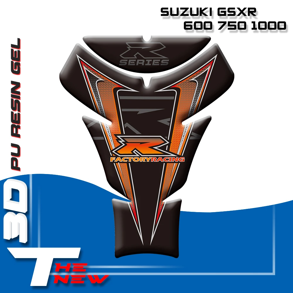 3D мотоцикл топливный бак накладка наклейка защитная крышка Стикеры для Suzuki GSXR 600