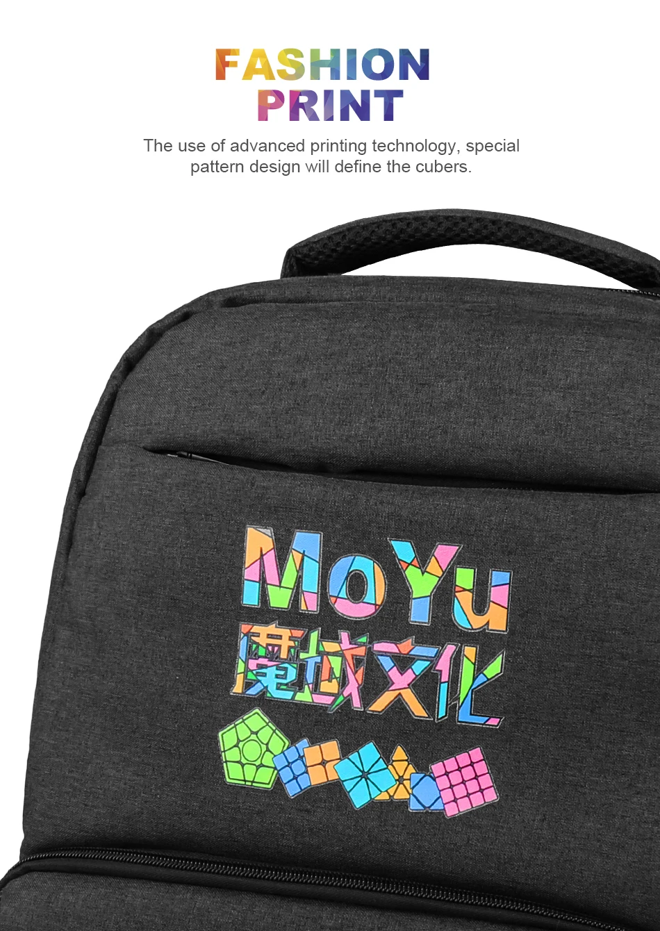 MoYu кубики рюкзак для волшебной головоломки кубики сумка 2x2 3x3 4x4 5x5 6x6 7x7 8x8 9x9 10x10 скоростной кубик соревнования большой подарок, черный