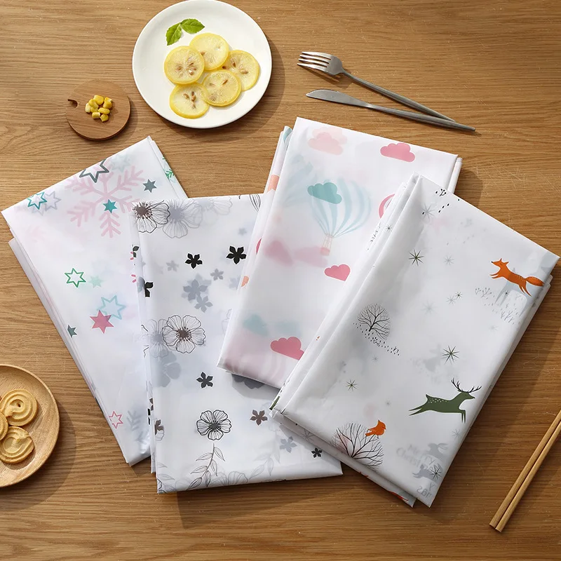 2 шт. водостойкая скатерть с животным узором Высококачественная маслостойкая