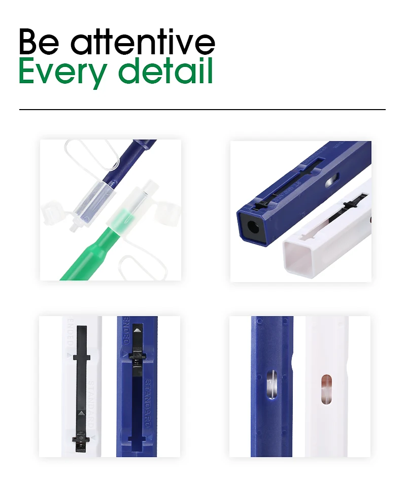 Free Shipping 2Pcs/Lot LC/SC/FC/ST One Touch Cleaning Tool 1.25mm and 2.5mm Cleaning Pen 800 Cleaning Fiber Optic Cleaner