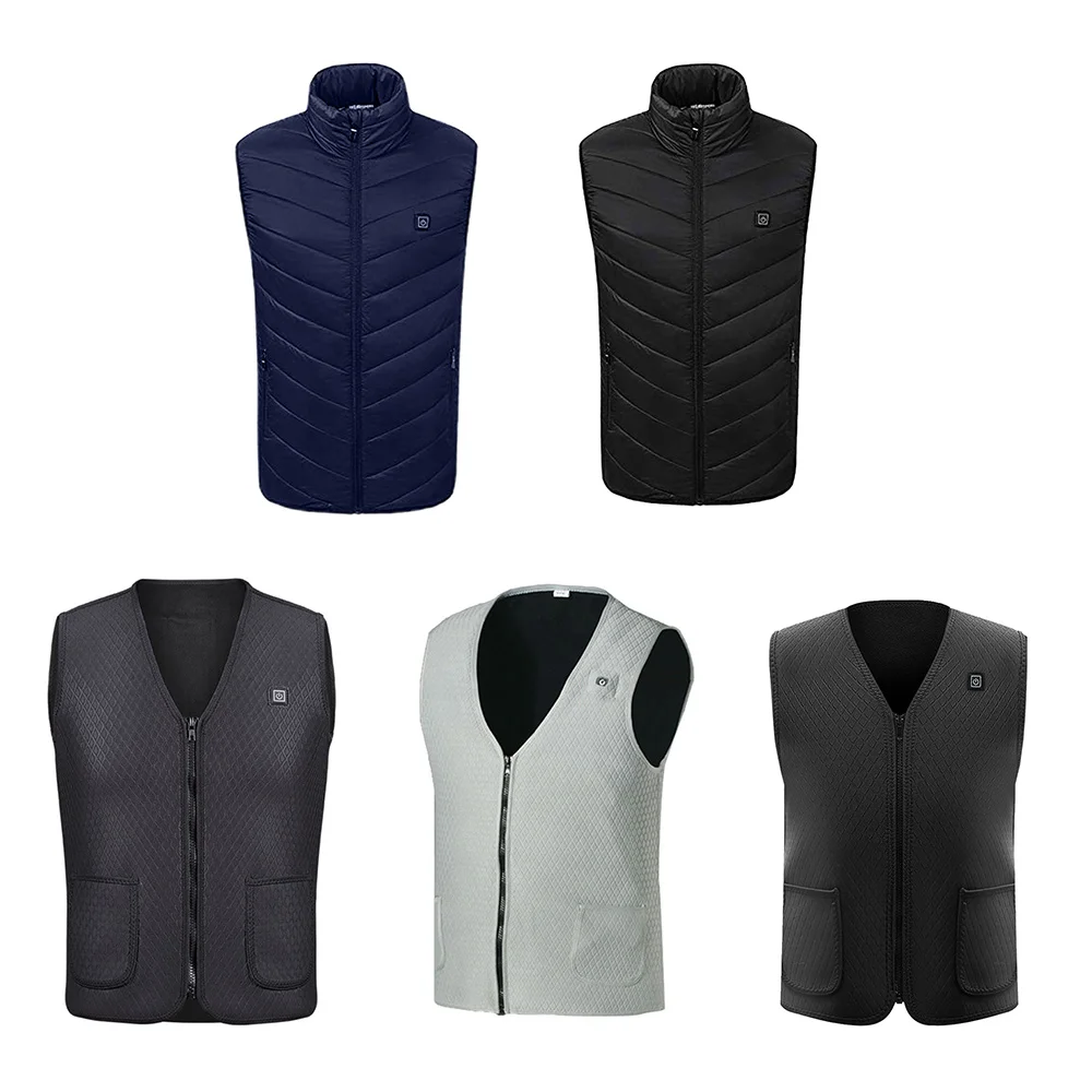 

Жилет с подогревом USB для мужчин и женщин, теплая куртка с подогревом, зимняя одежда, жилет для рыбалки, тактический жилет для улицы, зимний ж...