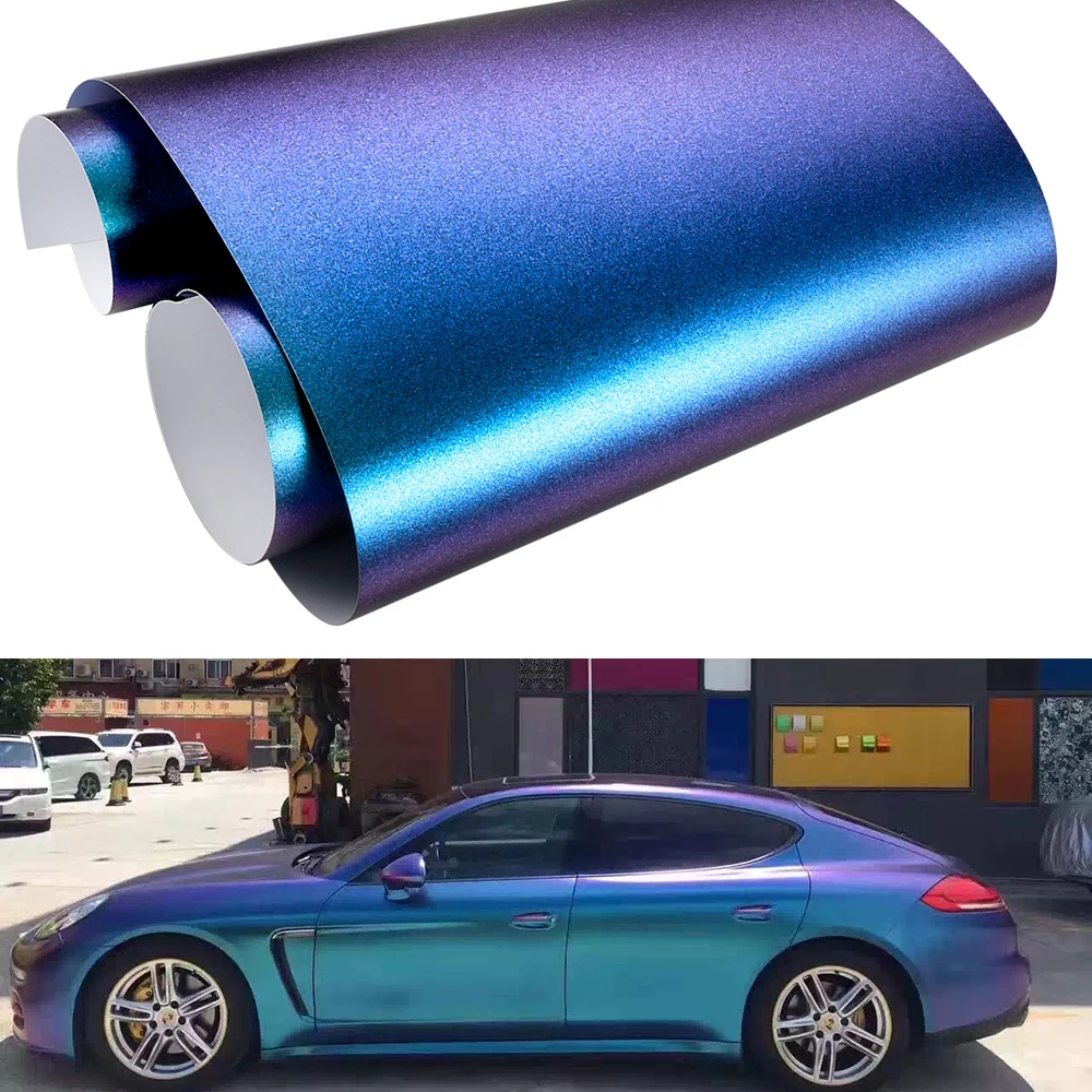 30/50*100 см Автомобильная фотопленка с синим на фиолетовый жемчугом тонировка