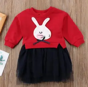 Новинка 2019 года модное розовое платье для малышей осеннее принцессы маленьких