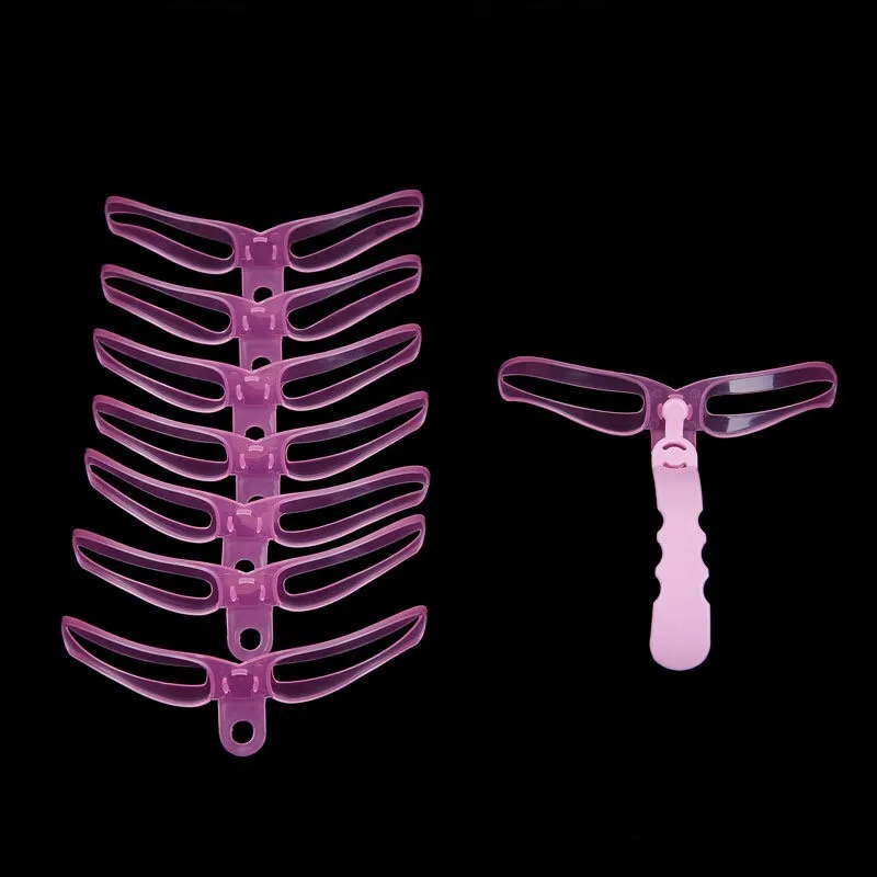 

8pcs/set Eyebrow Mold Eyebrow Stencils Shaping Grooming Eye Brow Make Up Model Template Reusable Design Eyebrows Styling Tool