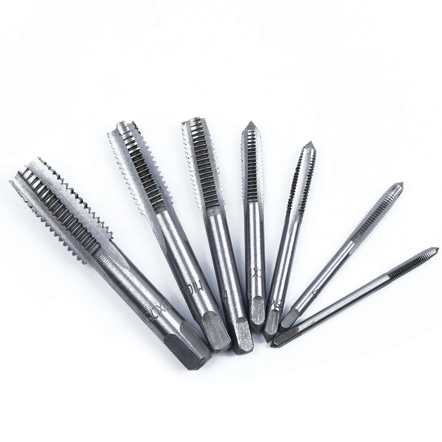 7 шт. набор сверл с прямой рифленой винтовой вилкой M3 M4 m5 m6 m8 m10 m12 метрический конус