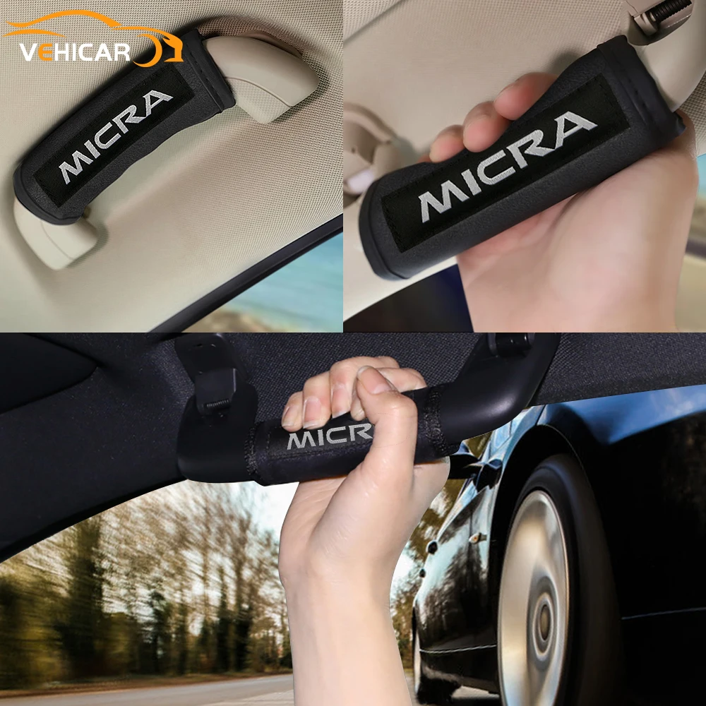 

VEHICAR Car Interior Car Roof Handle Plush Protective Cover For MICRA Accessories Prevent Bumps