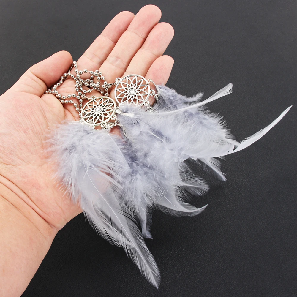 Автомобильная подвеска Ловец снов ветряные колокольчики украшение с перьями