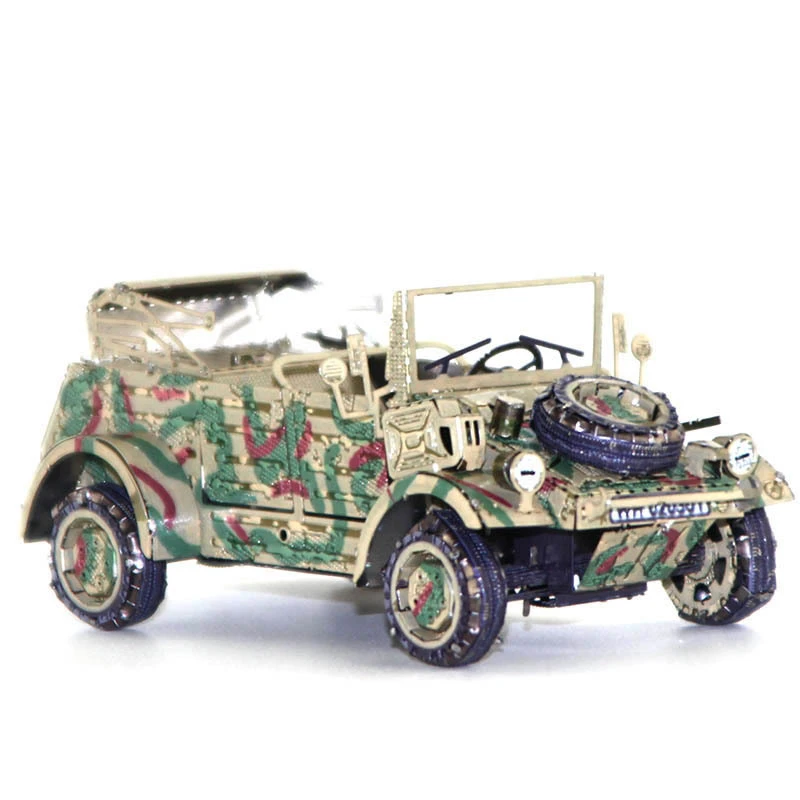 Красочные немецкие военные 3D металлические головоломки VW82 модель автомобиля