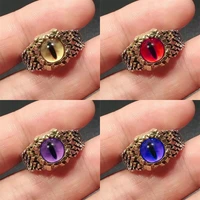 vintage punk style red evil eye snake rings for men women personality motorcycle party ring mens bar night club accessories