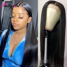 Прямые волосы для девочек, парик с сетчатой основой 4 х4, парики из натуральных волос для чернокожих женщин, индийские волосы Реми, предварительно выщипанные волосы