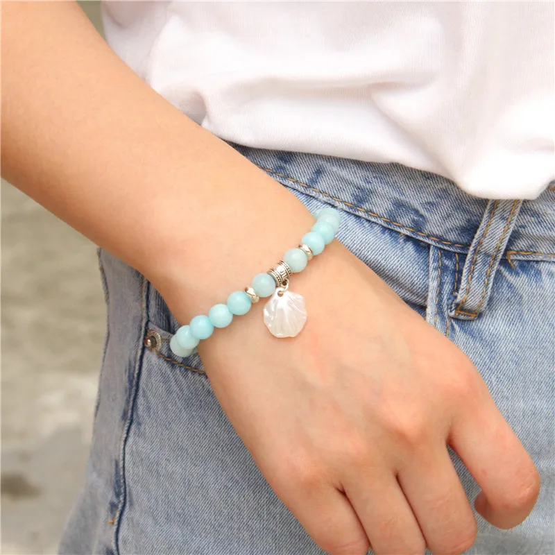 Женский жемчужный браслет с бусинами и цветами из нефрита|Плетеные браслеты| |