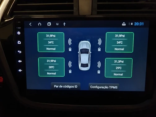 USB Android TPMS система контроля давления в шинах Дисплей Сигнализация 5 в внутренние датчики Android навигация Автомагнитола 4 датчика