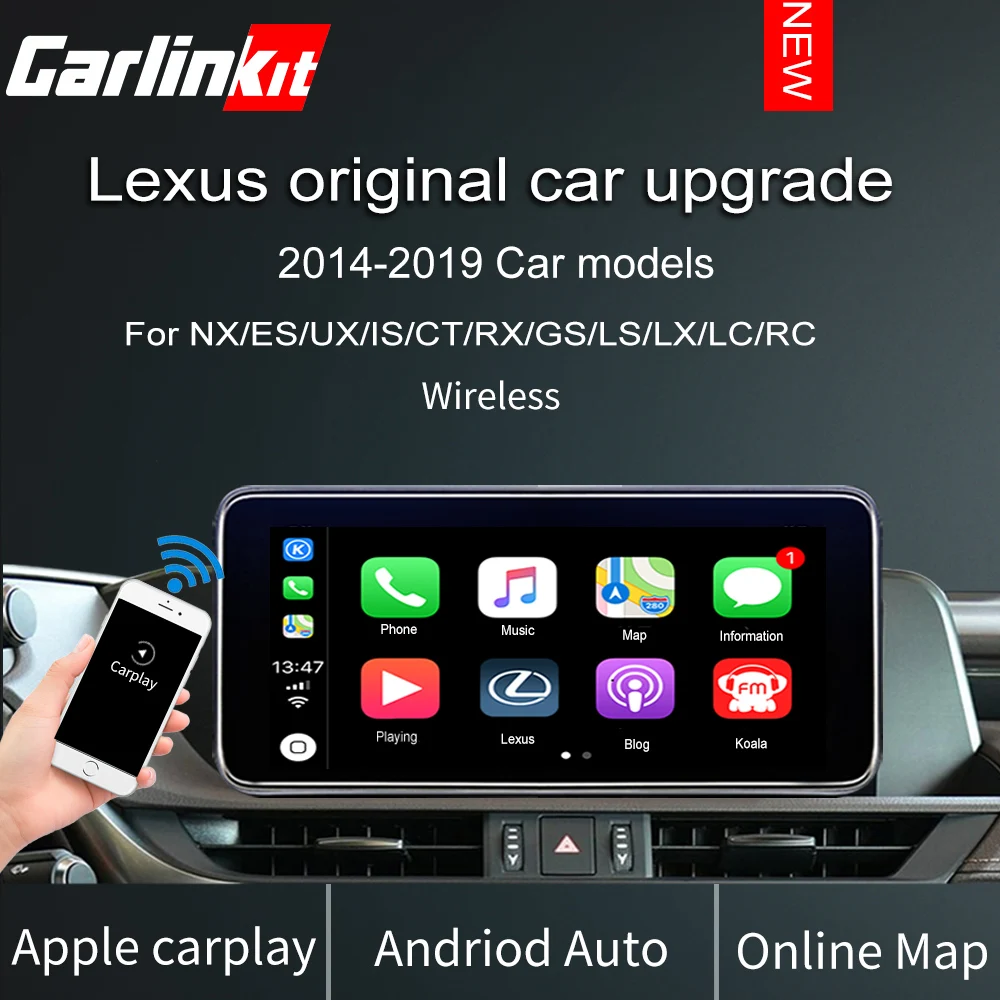 Беспроводной CarPlay для Lexus NX ES US iS CT RX GS LS LX LC RC мультимедийный интерфейс автомобиля