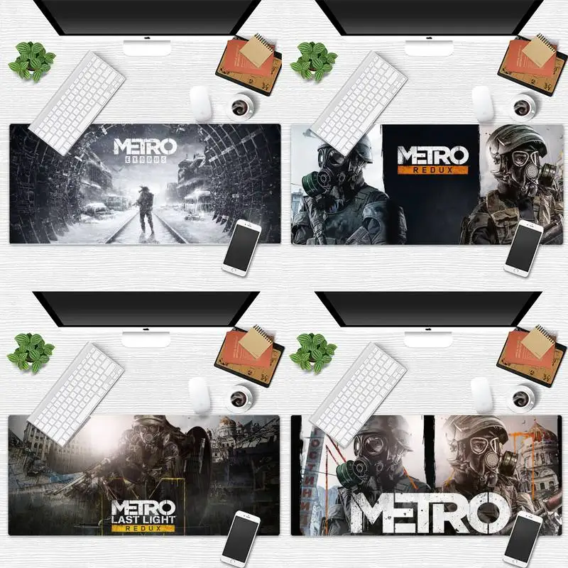 

Metro gamer Rubber Mouse Durable Desktop Mousepad Desk Table Protect Gamer Office Large Mouse pad mats Non-slip Laptop Cushion