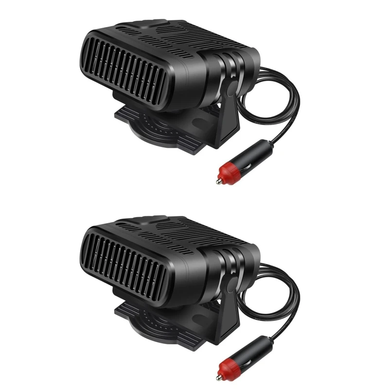 

Car Heated Portable Electric Fan Heater Windshield Defroster Adjustable Demister